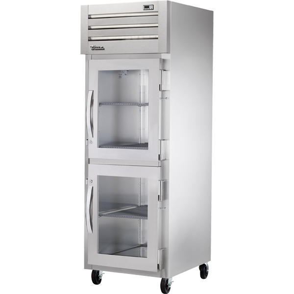 TRUE STG1F-2HG-HC Reach-In Glass Half Swing Door Freezer with Hydrocarbon Refrigerant