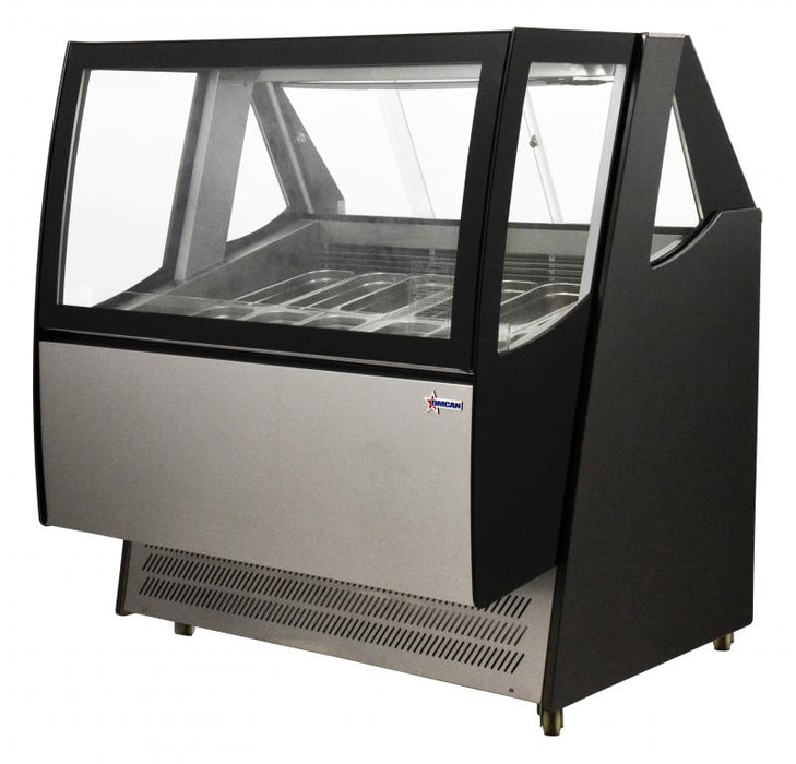 Omcan 43118 Gelato Display Case with 600 L capacity