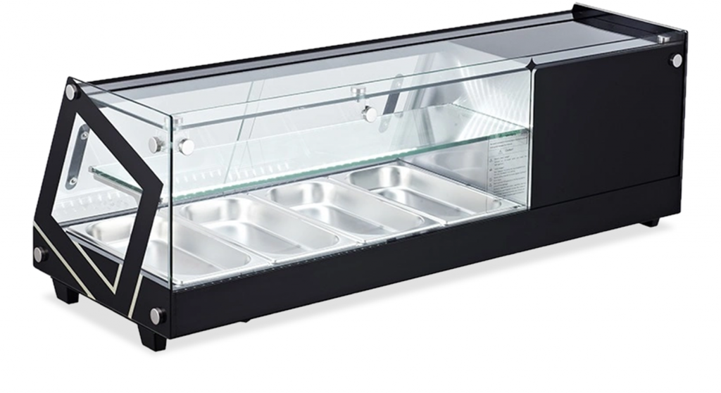 Omcan 43492 45-inch Refrigerated Sushi Showcase with Flat Glass
