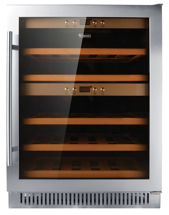 Omcan 45260 Vinovera Dual Zone Wine Cooler with 40 Bottle Capacity