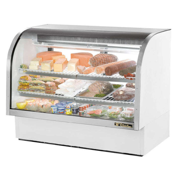 TRUE TCGG-60-LD Full Service Deli Case w/ Curved Glass