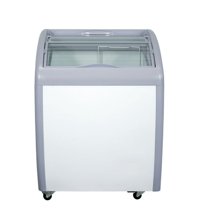 AFE XS-160 Curved Glass Top Novelty Chest Freezer - 26" Width
