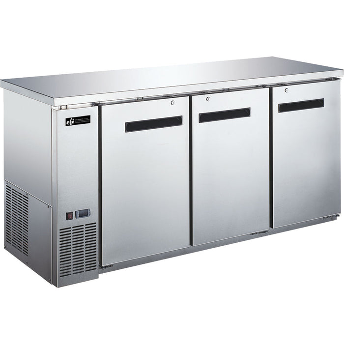 EFI CBBSDR3-72CC Solid Door Backbar Refrigerator (Stainless Steel)