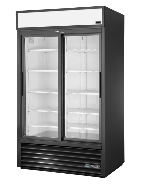 True GDM-41 Refurbished Two Sliding Glass Door Commercial Refrigerator