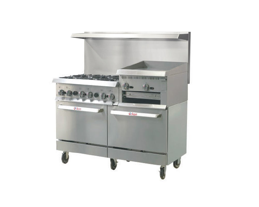 IKON COOKING IR-6B-24RG-60 Range 60" - 6 Burners - 24" Raised Griddle