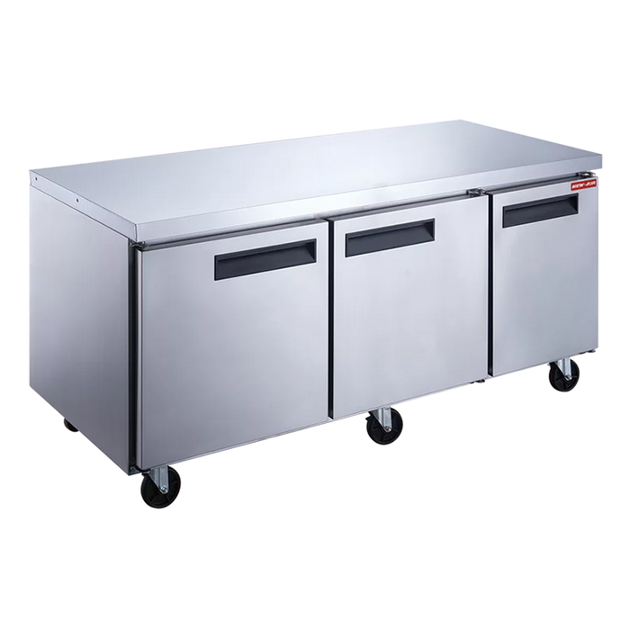 New Air NUF-072-SS 72" STAINLESS STEEL UNDERCOUNTER FREEZER