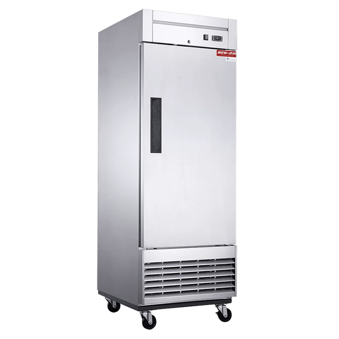 New Air NSR-050-H 1 SOLID DOOR STAINLESS STEEL REFRIGERATOR