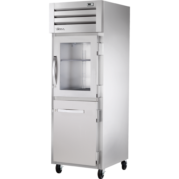 TRUE STG1R-1HG/1HS-HC Reach-In Combination Half Swing Door Refrigerator with Hydrocarbon Refrigerant