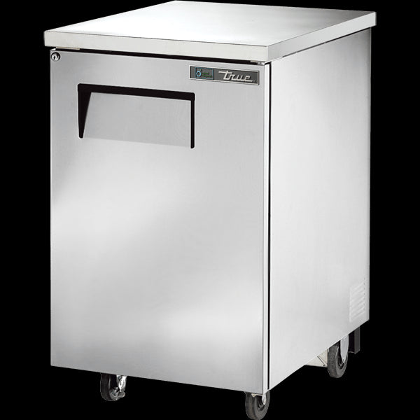 TRUE TBB-1-S-HC Solid Swing Door Stainless Steel Back Bar Cooler with Hydrocarbon Refrigerant