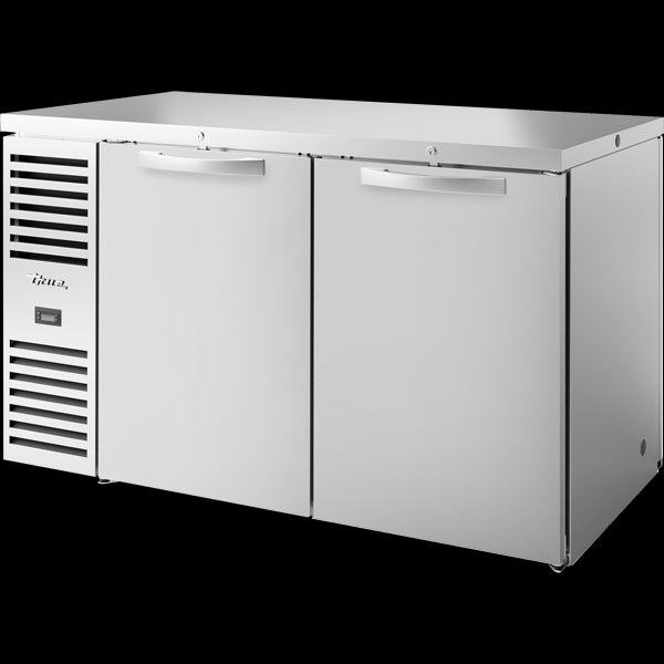 TRUE TBR60-PTSZ1-L-S-SS-SS-1 Pass-Thru Single Zone Refrigerator with Left Side Refrigeration System.