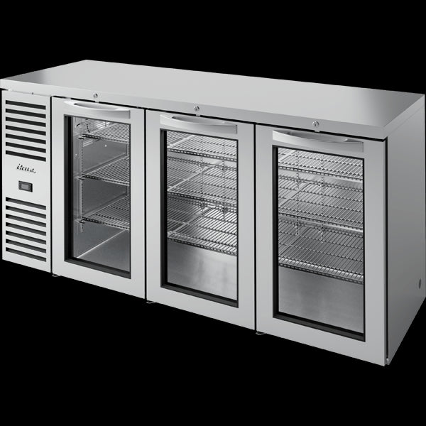 TRUE TBR84-RISZ1-L-S-GGG-1 Reach-In Single Zone Refrigerator with Left Side Refrigeration System.