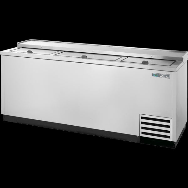 TRUE TD-80-30-S-HC Solid Slide Lid Stainless Steel Deep Well Horizontal Bottle Cooler with Hydrocarbon Refrigerant