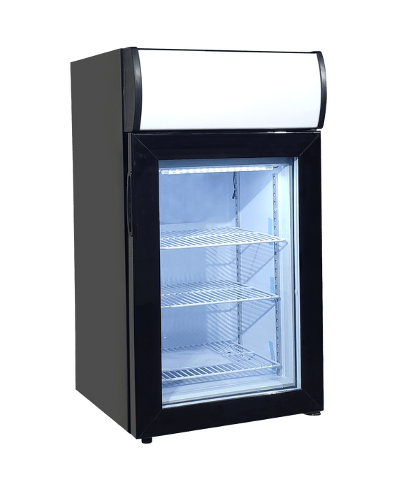 EFI F1-50GDCT-L Glass Door Countertop Freezer with Signage/Display Box