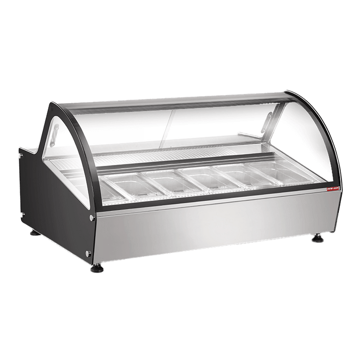 New Air NCGD-46-S 46" GELATO COUNTERTOP DISLAY CASE - 6 PANS