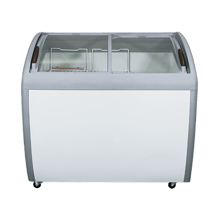 EFI FCCG-39 Curved Glass Top Chest Freezer