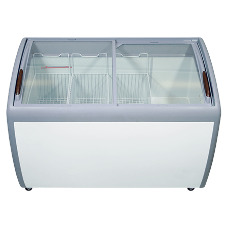 EFI FCCG-50 Curved Glass Top Chest Freezer