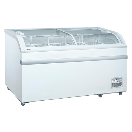 EFI FCCG-58 Curved Glass Top Chest Freezer