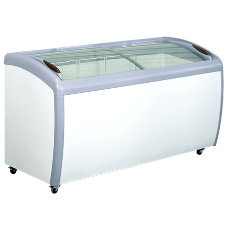 EFI FCCG-60 Curved Glass Top Chest Freezer