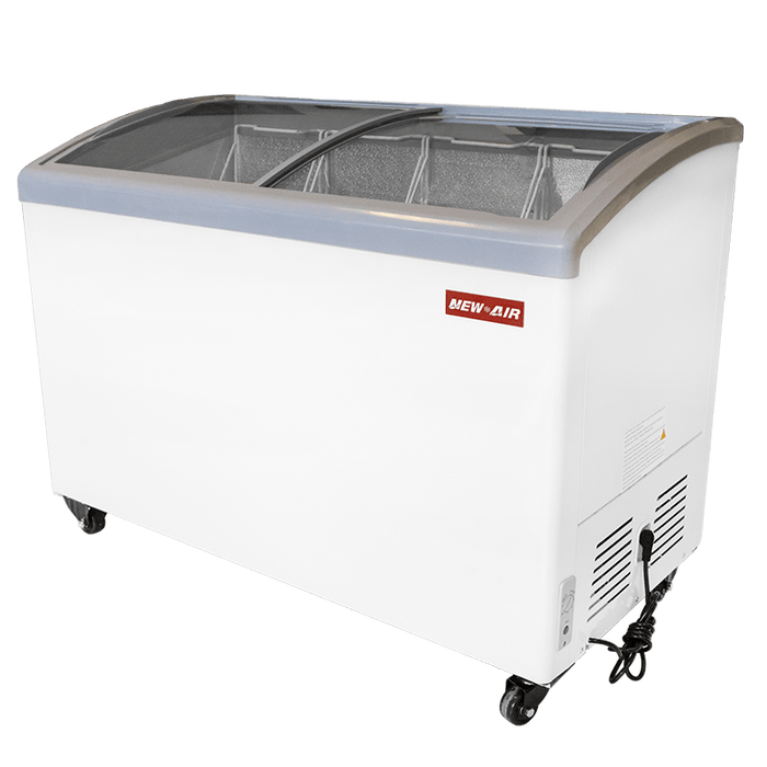 New Air NIF-49-CG 49" CURVED GLASS ICE CREAM FREEZER 268L CAPACITY (115V/60)