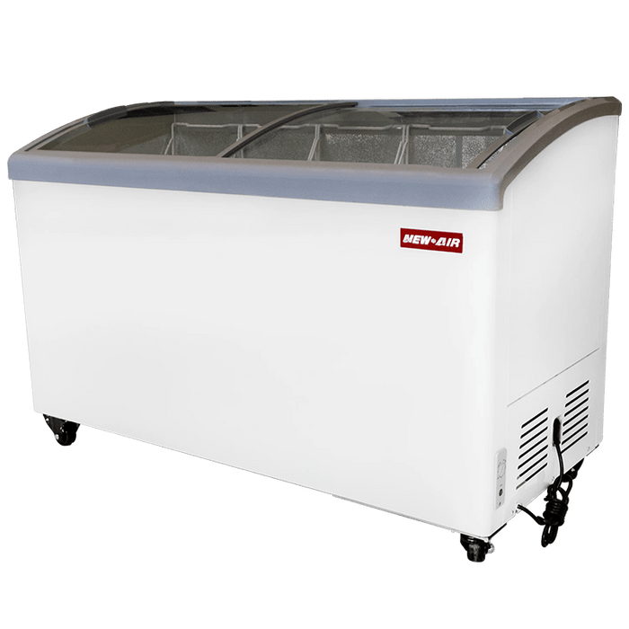 New Air NIF-55-CG 55" CURVED GLASS ICE CREAM FREEZER 308L CAPACITY (115V/60)