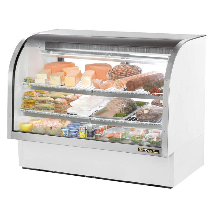 TRUE TCGG-60-HC-LD Full Service Deli Case w/ Curved Glass