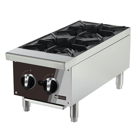 EFI RCTHP-12-2N HOT PLATE 12in - 2 OPEN BURNERS NATURAL GAS