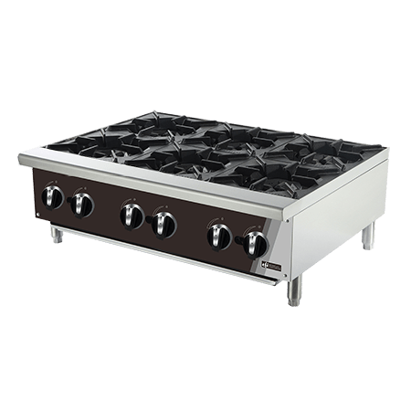 EFI RCTHP-36-6N HOT PLATE 36in - 6 OPEN BURNERS NATURAL GAS