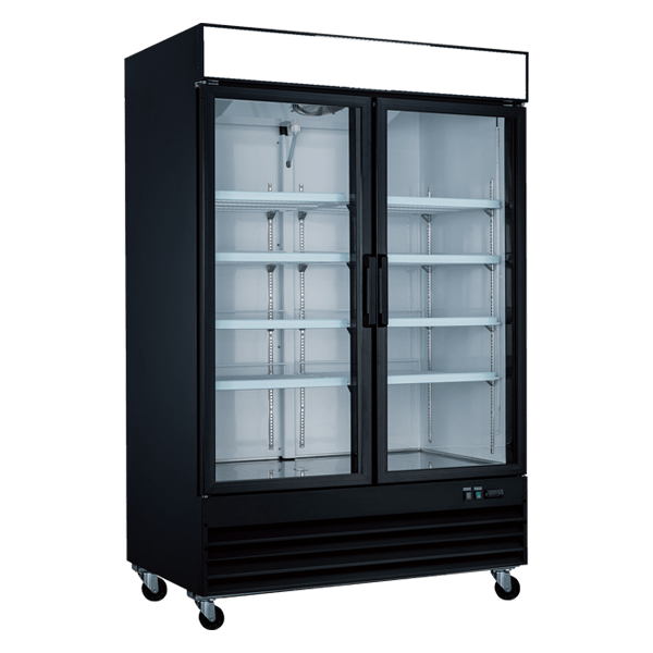 AFE GF45 TWO GLASS DOOR DISPLAY FREEZER - 53" Width