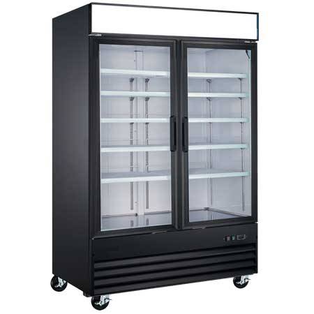 EFI F2-49GDVCX Glass Door Merchandiser Freezer - 2 Doors