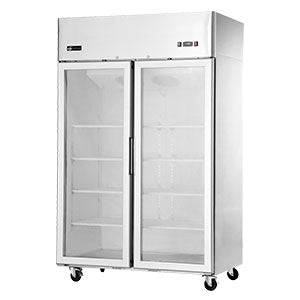 EFI F2-52GDSVC Top Mount Reach-in Glass Door Freezer - 2 Doors