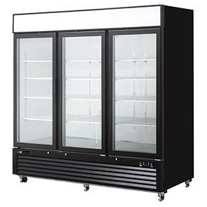 EFI F3-82GDVC Glass Door Merchandiser Freezer - 3 Doors