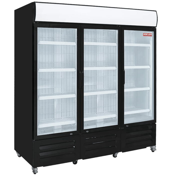 New Air NGF-182-H 3 GLASS DOOR FREEZER, 1827L CAPACITY