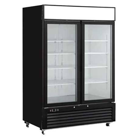 EFI C2-48GDVC Glass Door Refrigerated Merchandiser - 2 Doors