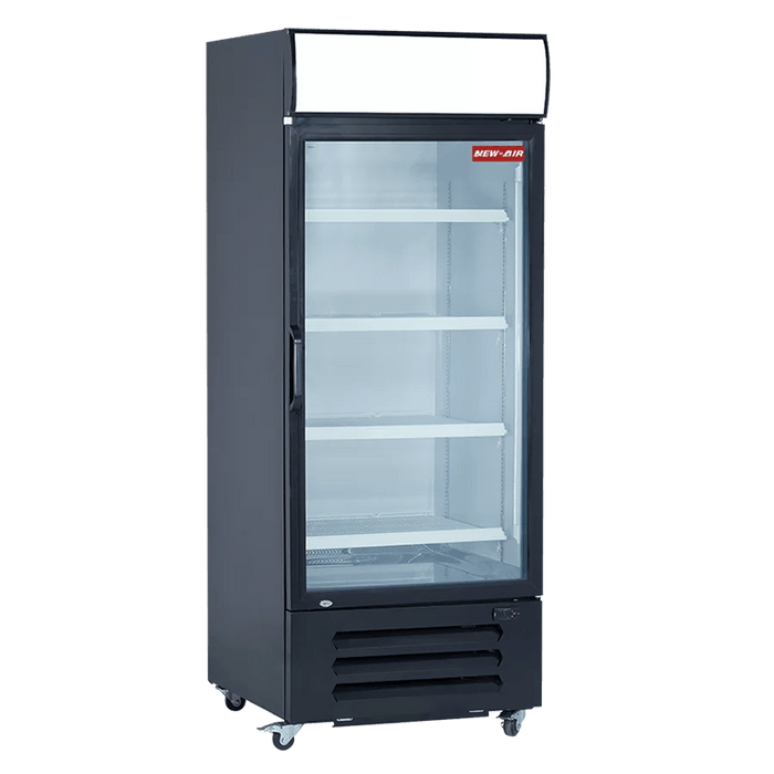 New Air NGR-068-H 27" GLASS DOOR 22.5 CU FT REFRIGERATOR (640L), R290