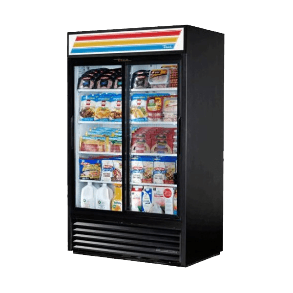 True GDM-41-HC-LD 48" 2 Sliding Glass Door Refrigerated Merchandiser