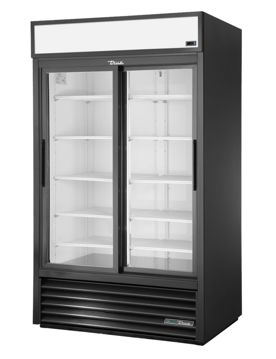 True GDM-41 Refurbished Two Sliding Glass Door Commercial Refrigerator