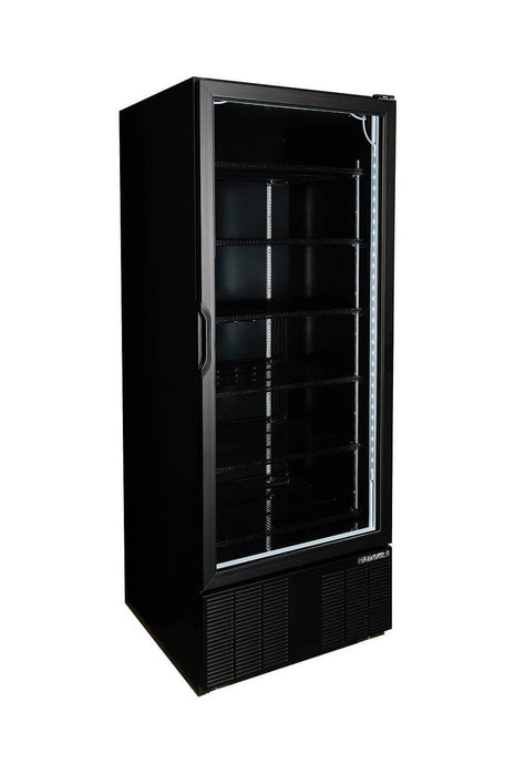 Habco ESM28HCTD-BLK Full Height Single Swing Door Refrigerator - 30.5" Width