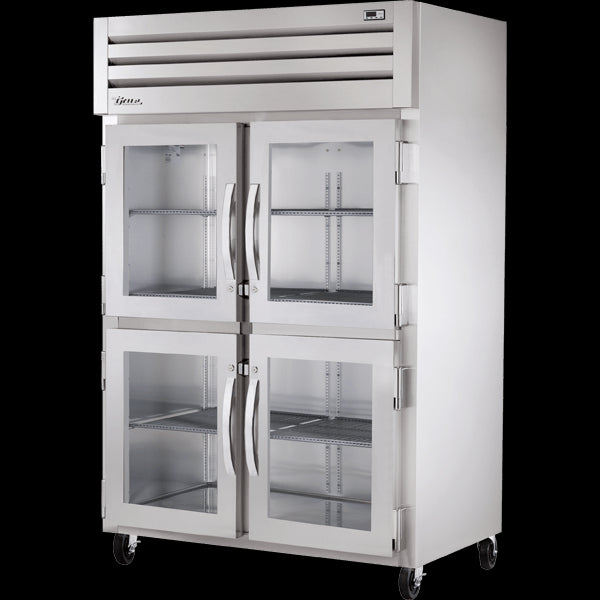 TRUE STG2H-4HG Reach-In Glass Half Swing Door Heated Cabinet