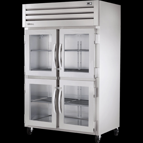 TRUE STR2H-4HG Reach-In Glass Half Swing Door Heated Cabinet