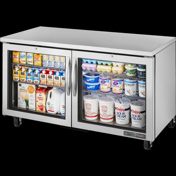 TRUE TUC-60G-HC~FGD01 Glass Door Refrigerator with Hydrocarbon Refrigerant~Framed Glass Door Version 01