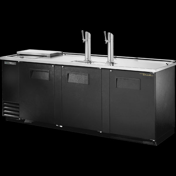 TRUE TDD-4CT-HC Solid Swing Door Club Top Direct Draw Beer Dispenser with Hydrocarbon Refrigerant