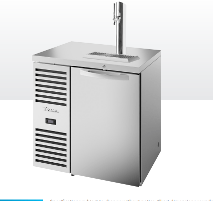 TRUE TDR32-RISZ1-L-S-S-1 Kegerator Beer Dispenser