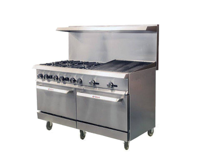 IKON COOKING IR-6B-24RB-60 Range 60" - 6 Burners - 24" Radiant Broiler