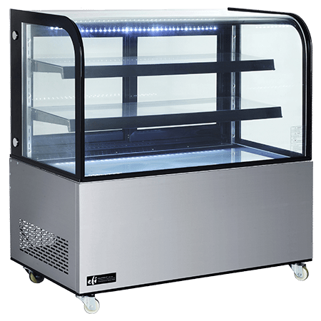 EFI CGCM-4848 Curved Glass Refrigerated Display Case