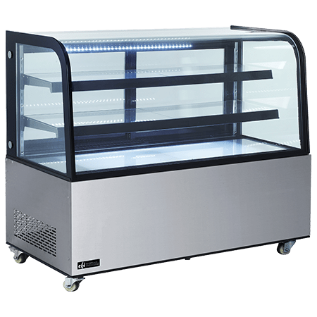 EFI CGCM-6048 Curved Glass Refrigerated Display Case