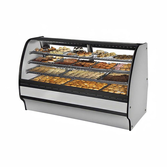 TRUE TGM-DC-77-SC/SC-S-S Full Service Dry Bakery Case w/ Curved Glass