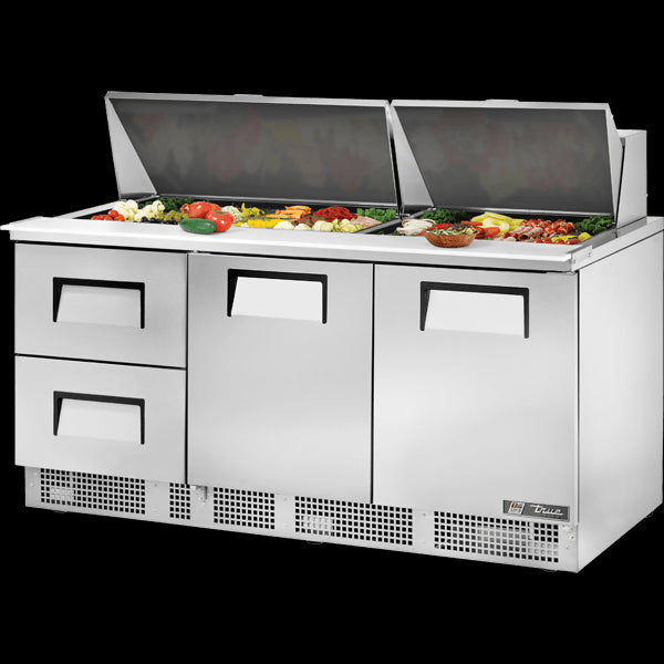 TRUE TFP-72-30M-D-2 Door and Drawered Food Prep Unit