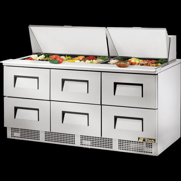 TRUE TFP-72-30M-D-6 Drawered Food Prep Unit