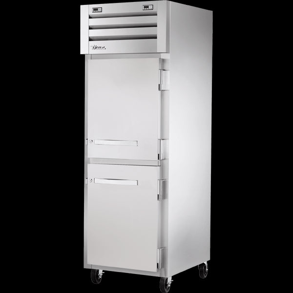 TRUE STA1DT-2HS-HC Reach-In Solid Half Swing Door Dual Temperature Refrigerator/Freezer with Hydrocarbon Refrigerant