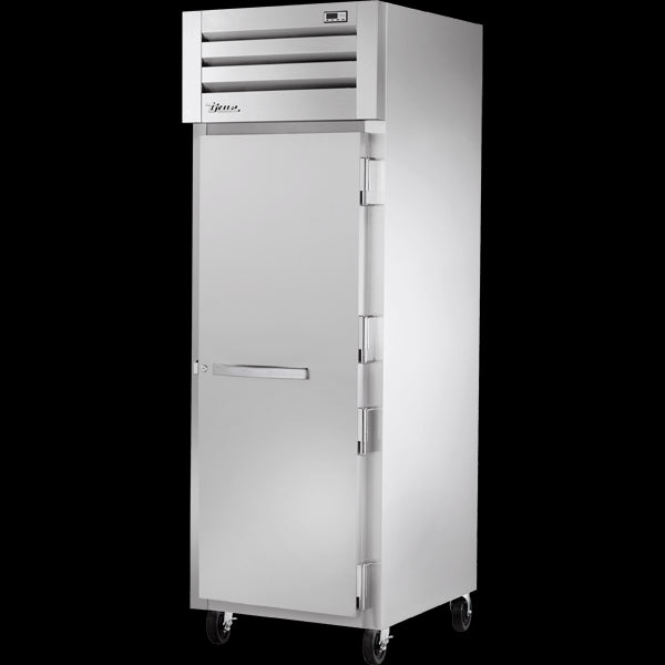 TRUE STR1H-1S Reach-In Solid Swing Door Heated Cabinet